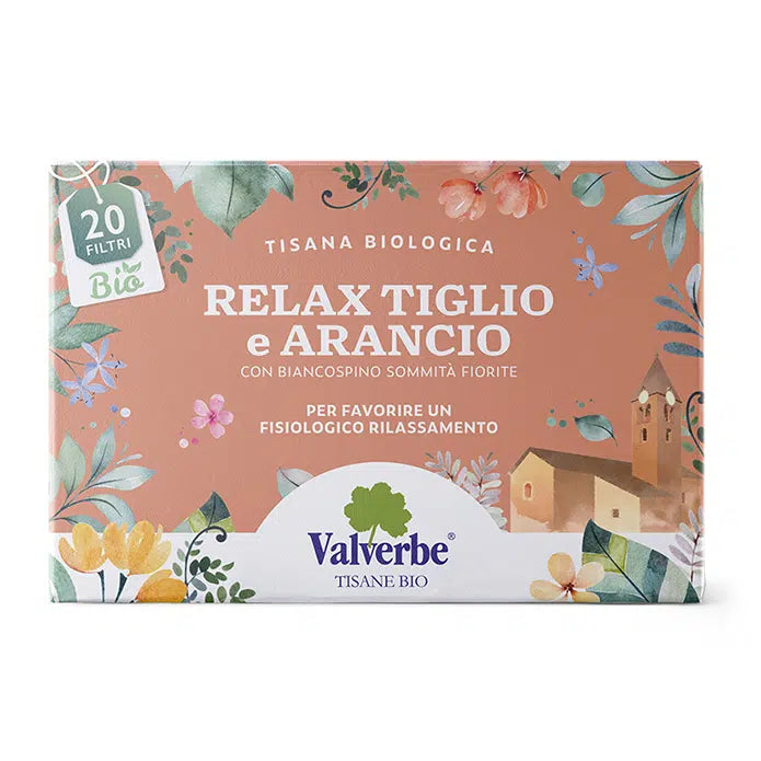 Tisana Relax Tiglio e Arancio – Valverbe – 20g – 20 Filtri