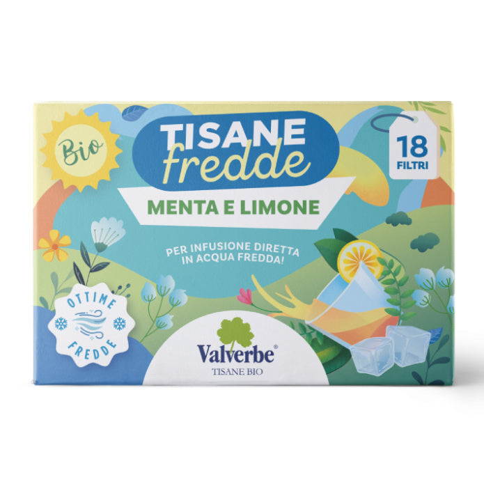 Tisane Fredde Menta e Limone – Valverbe – 27g – 18 Filtri